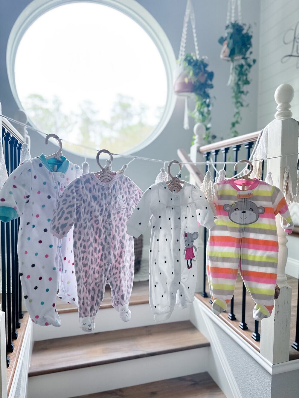 Bulk Lot 4 Cozy Fleece Footed Pajama Sleepers 3mths
